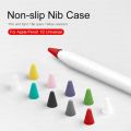 5pcs Soft Silicone Stylus Pen Tip Protector  Replacement Silicone Tip Case Nib Protective Cover  Non-slip Screen Stylus Pencil Tip Protection Cap Universal For Apple Pencil 1/2. 