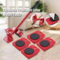 New Arrival ON SALE】(5 in 1) Heavy Furniture Move Tool Transport Lifter Shifter Moving Kit Slider Remover Rolling Wheel Corner Mover Set For Moving House Cabinet Sofa Bed Desk. 