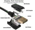 DisplayPort Cable Monitor Cable (Display Port) DP to Displayport 1.2 Cord 6 feet Compatible with DP 1.1/1.2 Supports 1440P@144HZ,2K@144Hz, 4K@60Hz-Black,Gold Plated. 