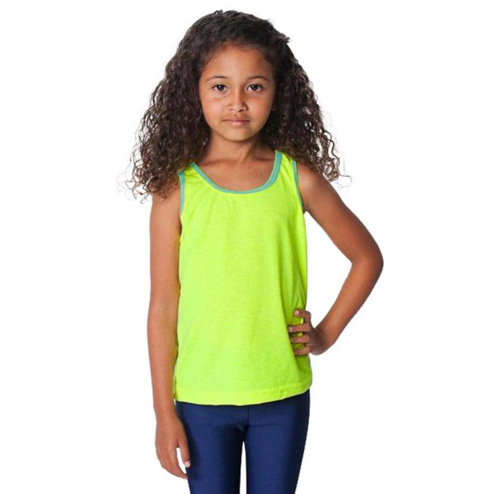 C-tees Green Summer Girls Sleeveless Tank top Children Undershirt For Kids