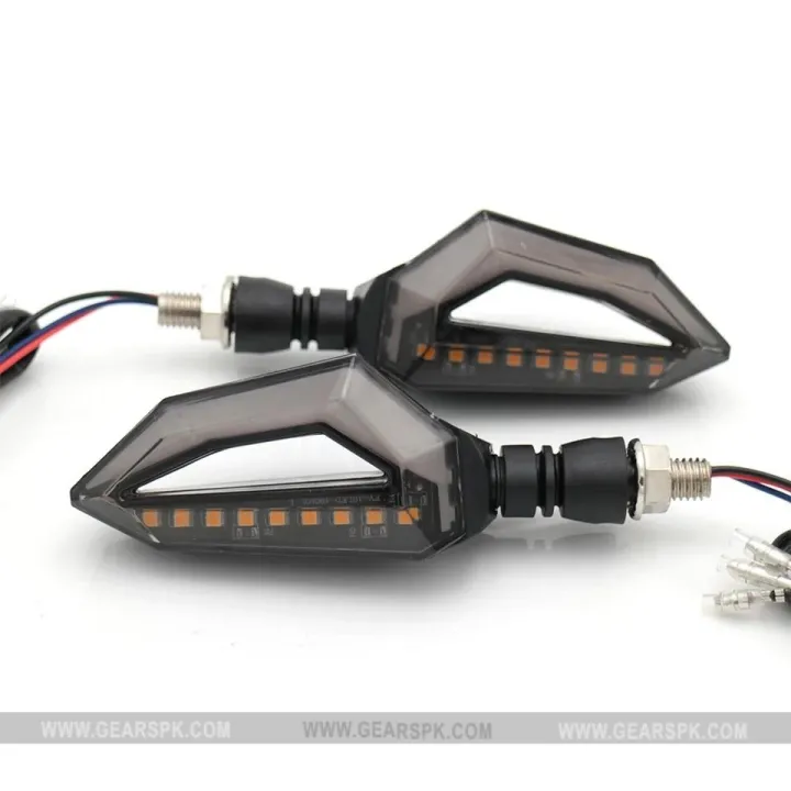 Universal%20Motorcycle%20bike%20DRL%20INDICATOR%20WITH%20FLOW%20LIGHT%20Lava%20Style%204%20pcs%20Blue%20-%20Image%205