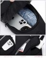 Men's Shoulder Bag Waterproof Oxford Cross Body Chest Bags Double Layer Zipper Bag High-Capacity Messenger Bag Crossbody Bag, Chest Bag, Waist Bag.. 
