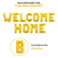 Welcome Home Foil Balloons Alphabets Set for Welcome Parties Decorations.. 