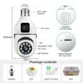 Wifi Dual Lens Dual Screen IP Camera  double Night Vision 360° Indoor Wireless Security Camera. 