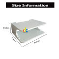 2 Layers Wall Mounted Shelf For Wifi Router, Phone, Decorative Items. 