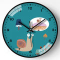 Wall Clock Cartoon Style Wall Clock Cute Children Clock Small Animal Exquisite Design Clock Mute Multi-Style Quartz Clock. 