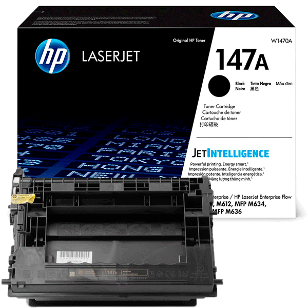 HP 147A Black Original LaserJet Toner Cartridge, W1470A