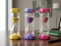 Hourglass Sand Timer – 5/10/15/20/30 minutes Sandglass Timer Clock for Study Table. 