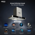 Hanco  Hood (T-Shape) Model T-111 Smart Voice Control Stainless Steel Hood with Advance Auto Cleaning, Hand Motion Sensor and High Quality LED Touch Display - Chimney Size 27 Inch And 29.5 Inch. 
