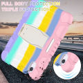 Stand Case for IPad Mini 7 2024 A17 Pro A2993 A2995 PC+ Silicone Protective Cover for IPad Mini 6 2021 8.3 Inch with Bracket Mini 7 cover. 