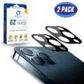 Whitestone [Dome Glass] EZ iPhone 12/12 Pro Lens Screen Protector – 2 Pack. 