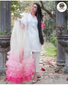Stylish Frill Dupatta Net 3 Piece Suit for Women (Three Piece Suit) .. 