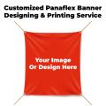 Customized Panaflex PVC Banner With Your Design Size 5x5 Feet. 