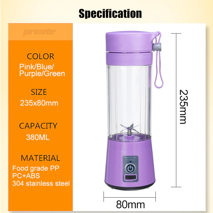 USB%20Rechargeable%20Juicer%20Blender%206%20Blades%20Electric%20Blender%20Mini%20Portable%20Personal%20Size%20USB%20Rechargeable%20Mixer%20380ml%20Food%20Grade%20Water%20Bottle%20Portable%20Fruit%20Juicer%20Machine%20(Double%20Click%20Start)%20By%20Bee%20To%20Door%20-%20Image%204