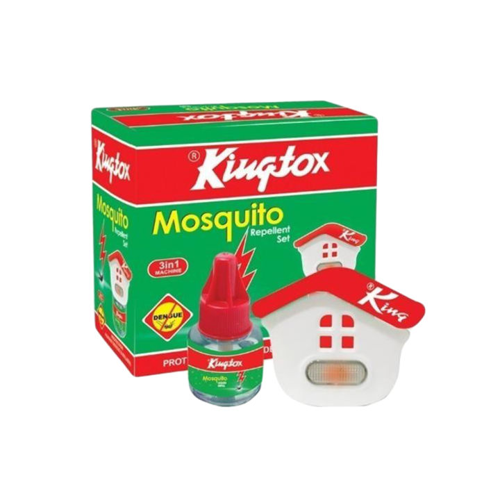 100% Original Kingtox Electric Mosquito Machine with Free 45ML Refill Set