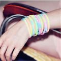 Printed Letters Luminous Silicone Sports Bracelets Bangles for Women Fluorescent Rubber Fitness Thickening Wristband Bracelet. 