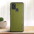 lthmy for Samsung galaxy A21S case with Cross waterproof cloth design PU TPU 2in1 material casing. 