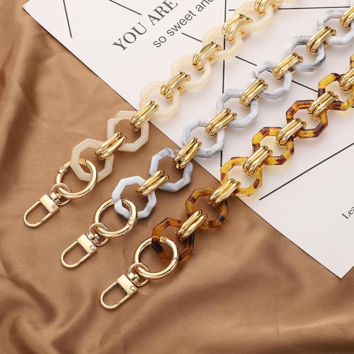 New Style Acrylic Handbag Chains Shoulder Bag Strap DIY Purse Chain Resin Chains Handles Belt Parts Bag Accessories