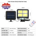 120 LED IP65 Waterproof LED Solar Wall Light LED Solar Light Remote Control Motion Sensor Solar Lamp Outdoor Garden Lamp Street Lamp. 