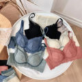 Women Strapless Sexy Lingerie Set Wireless Cotton Panties Underwear Invisible Bra Sets A B Lingerie. 