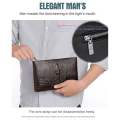 DGSenpi Pattern Embossed Men's Clutch New Large Capacity Envelope Bag European and American Men's Clutch Korean Men's Bag Briefcase. 