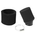 Black Sponge Foam Air Filter For 200 250 300Cc Motorcycle Snowmobile Atv 48Mm. 