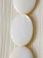 4, 7, 8, 11pcs String Natural Flat Oval White Mother of Pearl Sea Shell Beads for Crafting - DIY Crafting Elegant Jewelry Making Supplies. 