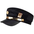 Anime Jojo's Bizarre Adventure Cosplay Cap Jotaro Kujo Joseph Hat Army Military JOJO Caps Hats Badges Animation Around Props. 