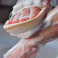 Natural Bath & Body Exfoliating Scrub Pad, Loofah Shower Pad for Hands & Body, Exfoliating Bath Body Scrubber Brush, Organic Hands & Body Scrubber, Naturl Dried Luffah Pad, Dead Skin Remover Pad & Scrubber, Soft Bath Luffah. 