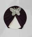 New Baby Turban Cap For Baby Girls And Boys Butterfly Broch CAp. 