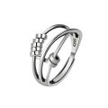 wish cross-border Internet celebrity three-ring smart ring ins wish transfer beads light luxury exquisite index ring female wholesale. 
