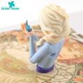 Green Home Elsa Figure Half Body Elsa Princess Statue Model Cartoon Action Figure. 