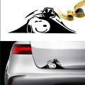 1pc snoopy dog for cars trunk diggi stickers for all cars, cars exterior acessories, bumper stickers and decals. 