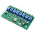 FS-ESP8266 WIFI 8 Channel Relay Module ESP-12F Development Board Supply 5V/7-28V Wireless WIFI Module. 