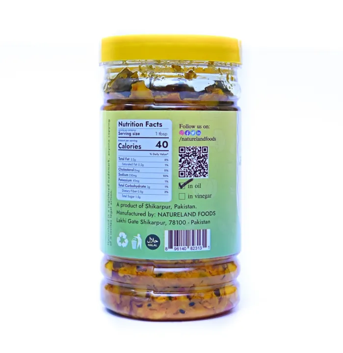 Natureland%20Shikarpuri%20Mango%20Pickle%20in%20Oil%20500g%20-%20Aam%20ka%20Achar%20-%20Original%20Shikarpuri%20Achar%20-%20Image%203