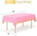 PINK GOLDEN POLKA DOT TABLE COVER ( 137 CM X 183 CM ). 