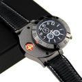 Electronic Cigarette Lighter Charging Watch Lighter Windproof Creative Personality Men's Watch. 