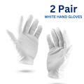 White Cotton Summer Hand Gloves – Standard Size for Men and Women, Ideal for Working Purposes, Daily Use, Driving, and Hand Protection. 