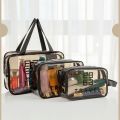 Professional Transparent Makeup Bag & Organizers with Full of Storage | Make Up Bags Pouch with Zipper For Travelling | Multipurpose Traveling Cosmetic Bags for Women. 