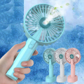 Mini Portable Water Spray Mist Fan Air Humidifier USB Small Handheld Fan Cooler USB Rechargeable Cooling Fan with mobile stand holder. 