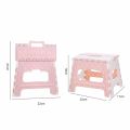 Lightweight Folding Step Stool Plastic Durable Easy Foldable Plastic Chair (Random Colour) -Small Size(19cm x 19cm x 25cm ). 