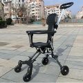 ZT - Vricale Handy Kids Scooter Double Sided Large Seat and Backrest Stroller 9.6 lbs 4.2 kg Carry-On Adjustable Handle. 