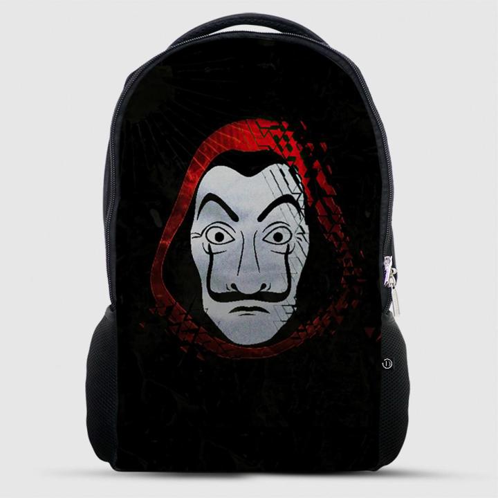 Money Heist 08 Business Travel Backpack, Matein Laptop Backpack for Men Women Boys Girls,  College School Bookbag Computer Backpack  Laptop Notebook Laptop Backpack Digital Printed Backpack   Double Zip And Large Pocket Backpack