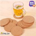 Gift City Presents 1/3/6/12 Pcs Round Plain Cork Tea Coaster Heat Insulation Non-Slip Tableware Kitchen Cup Mat Household Drink Coffee Tea Cup Pad Table Decoration. 