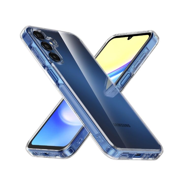 Samsung Galaxy A15 Cover Soft Design Transparent Shockproof Silicone Clear Case with Anti Shock Drop Resistance Crystal Clear Back Cover Case with Camera Protection