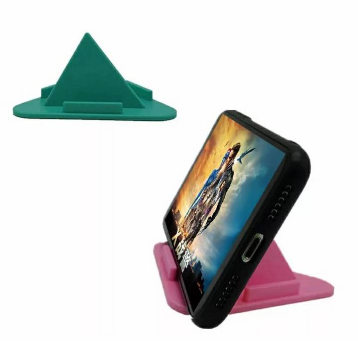 3 Angles Pyramid Shape Mobile Phone Holder Stand Desktop Stand Table Cell Phone Duarable Support Holder Adjustable Mount Bracket