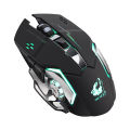 Free Wolf X8 Silent 2.4GHz 2400DPI 6 Keys Wireless Optical Mouse USB Receiver. 