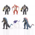 2024 Shimo Godzilla Wars King Kong 2 Collection Stone Monkey Toys Collectible Model Gift 6pcs/set. 