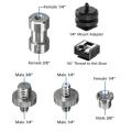 Camera Screw, 22 Pcs 1/4 Inch and 3/8 Inch Converter Threaded Screws Adapter Mount Camera Hot Shoe Mount to 1/4 Set for Camera/Tripod/ Monopod/Light Stand. 