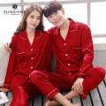 Nightwear Night Suit Satin Silk Fabric 1(Suit) For Men And Women - Comfortable and Stylish Nightwear. 
